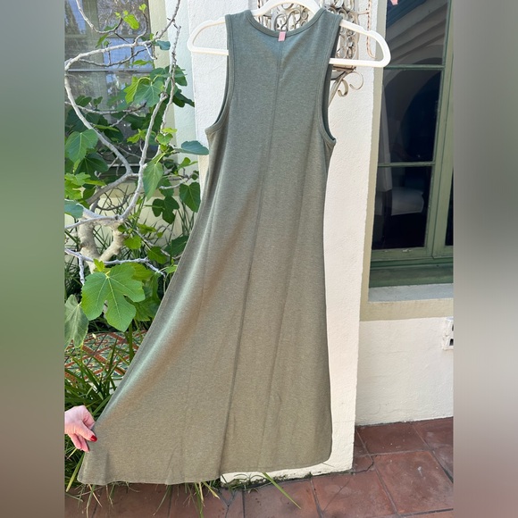 Lunya Restore Fitted Dress in softest cotton sizes Small & Medium Olive green - Picture 6 of 6